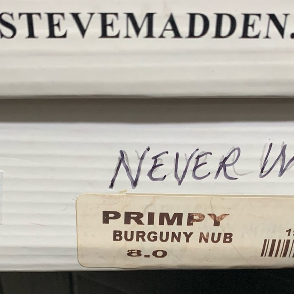 Steve Madden Women's Plum Heel (minor peeling inside not ever worn tried on only - Picture 5 of 5